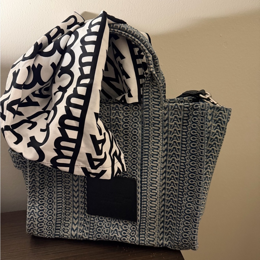 Stylish Blue and Black Patterned Women's Bag